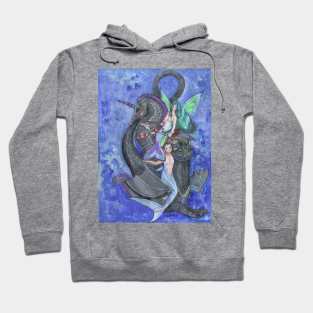 Mermaid and Merman Hoodie